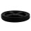 2Pcs Lightweight Black Water Bottle Caps Reusable Leak-Resistant PP 10