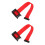 2Pcs Red Retractable Rope Safety Barriers Durable Plastic Cloth Belt 4