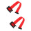 2Pcs Red Retractable Rope Safety Barriers Durable Plastic Cloth Belt 6