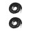 2Pièces Corde D'avertissement Noir Durable Élégante 4