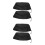4Pcs Black Weatherproof Drawstring Covers for 55 Gallon Water Barrels 2