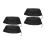4Pcs Black Weatherproof Drawstring Covers for 55 Gallon Water Barrels 4