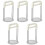 5Pcs Manual Potato Masher White Stainless Steel Kitchen Pressing Tool 2