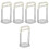 5Pcs Manual Potato Masher White Stainless Steel Kitchen Pressing Tool 3