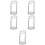 5Pcs Manual Potato Masher White Stainless Steel Kitchen Pressing Tool 6