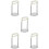 5Pcs Manual Potato Masher White Stainless Steel Kitchen Pressing Tool 7