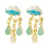 Cloud Rain Stud Earrings Freshwater Drop Jewelry 2