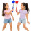 2PCS LED Star Magic Wand Set for Kids Blue Red 4