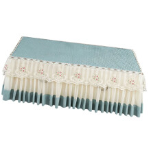 Fluwelen stof tafelkleed Ruffle Lace theetafelhoes voor-Groente