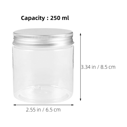 Köksburkar Transparenta 250ml Lufttäta 4 st 1