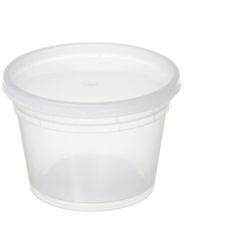 Recipiente transparente pentru delicatese, 473 ml, cu capac, pachet de 12 1