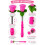 3PCS Light Up Rose Princess Magic Wand Toy 3