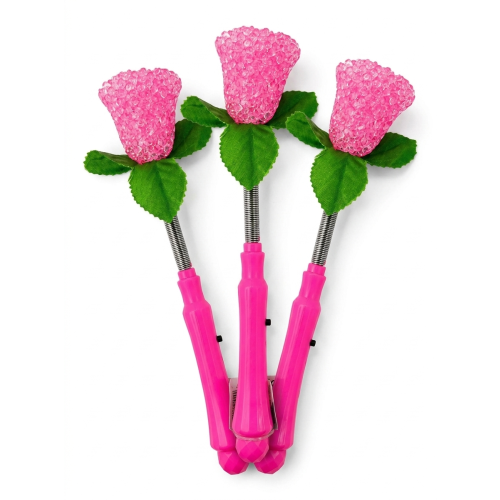 3PCS Light Up Rose Princess Magic Wand Toy