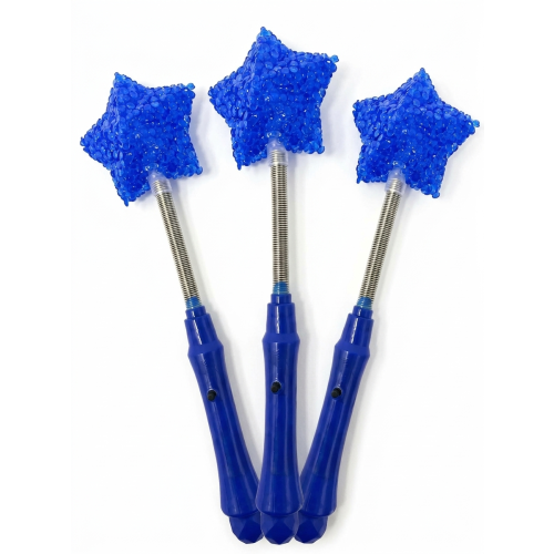 3Pcs LED Flashing Star Light Wand for Kids Blue