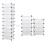 Armoire étagère rangement montage simple système enfichable 10 compartiments blanc 2012057 2