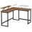 Bureau en forme de L table d’angle avec support d’écran pour étudier jouer travailler gain 4