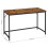 Mesa de escritório 120 cm - Helloshop26 - Estilo industrial - Marrom rústico e preto 3