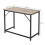Bureau table poste de travail petite taille style industriel 100 cm grège et noir - Helloshop26 2
