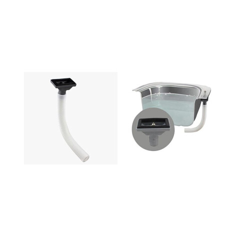 Upside Square Shape Sink Anti-overflow Device Overflow Joint Kitchen Bathroom 2