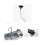 Upside Square Shape Sink Anti-overflow Device Overflow Joint Kitchen Bathroom 4