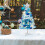 Mini Christmas Tree Blue 18 Inch Tabletop Decoration 4