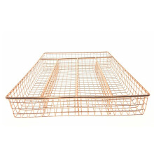 Apollo Copper Cutlery Tray 5-Compartment Organizer