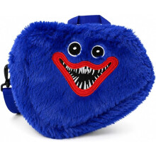 2PCS Plush Monster Crossbody Bag Set Kids Blue