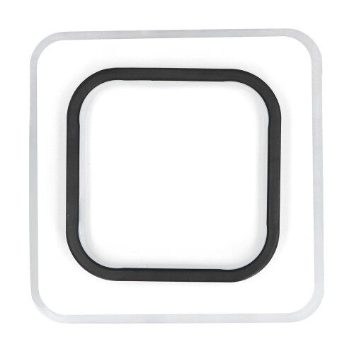 Luminária de teto LED quadrada em acrílico e alumínio, 20W 1