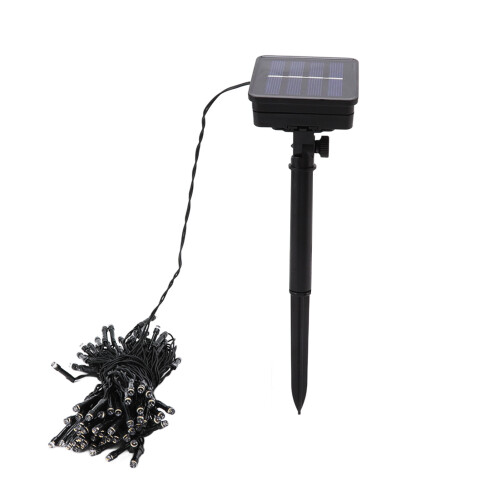 Luci solari a stringa con 100 LED, 12 m, IP65, per esterni e giardino. 2