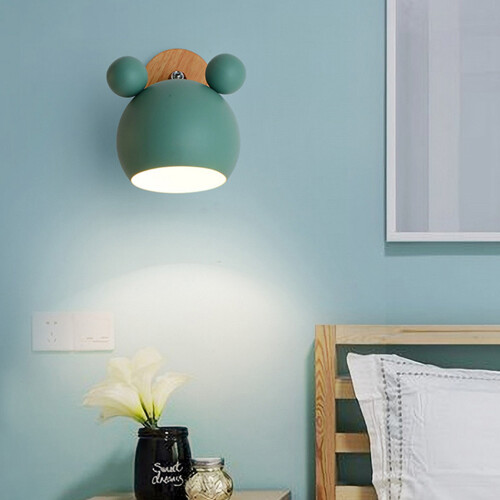 Lampada da parete a forma di panda per la cameretta dei bambini – Ferro e gomma 2