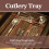 Apollo Copper Cutlery Tray 5-Compartment Organizer 8