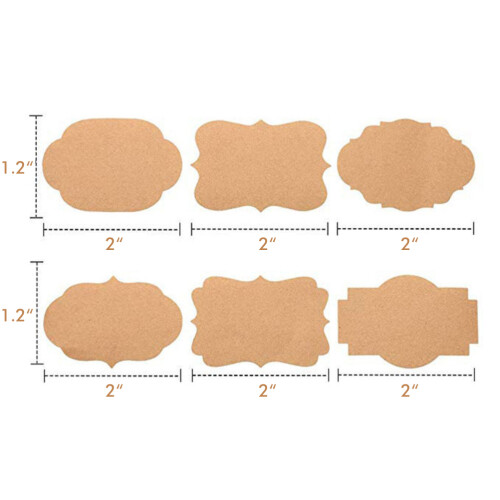 Kraft Paper Labels for Packaging300per Roll 2