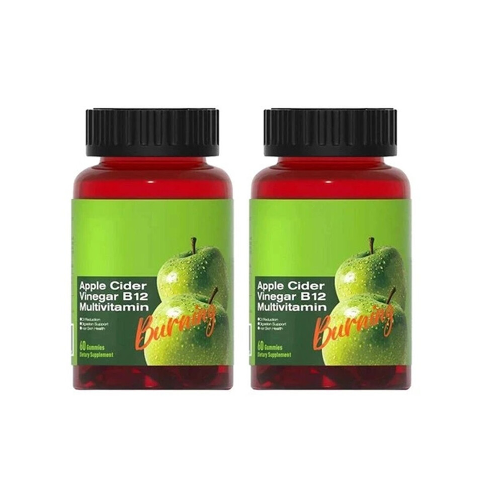 (2PCS) Apple Cider Vinegar B12 Multivitamin-Apple Cider Vinegar Gummies-60Gummies