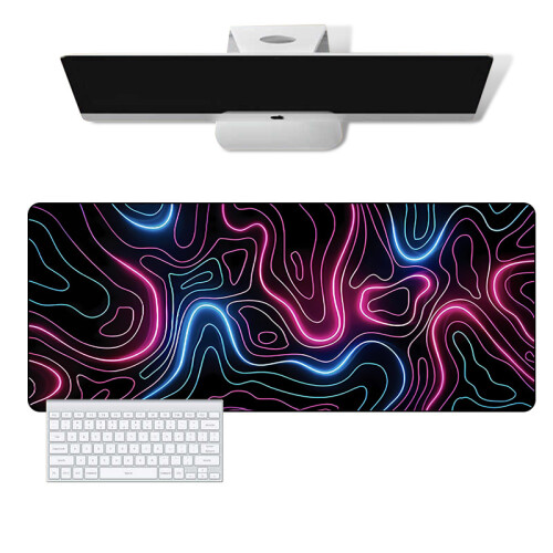 Extended Large Mouse Mat Desk Pad Black XL 1