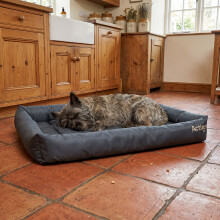 Actiaspet Waterproof Dog Crate Bed Large 30" Grey