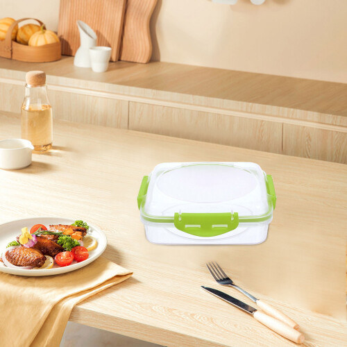Boîte à lunch micro-ondable de qualité alimentaire – 18 x 18 x 5 cm 1