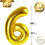 Balon Numărul 6 De Aur 40 Inch 5