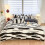 Gestreept polyester beddengoedset, 4-delig, 180x220 cm 2