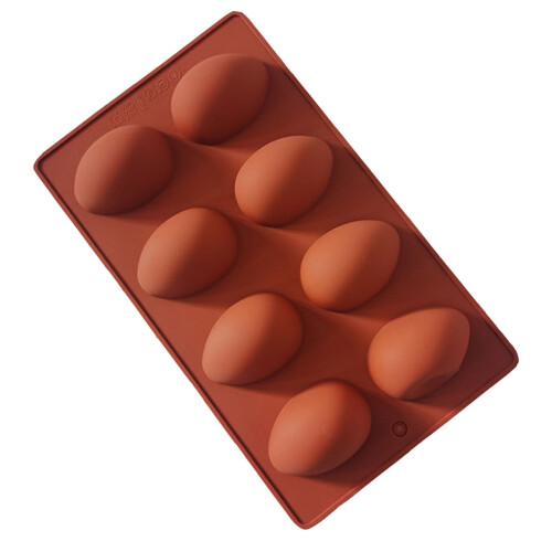 Silikonform med 8 hulrom for baking og sjokoladelaging 2