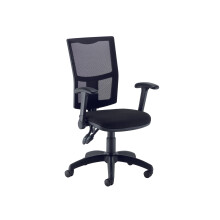 5 Star Lumo Mesh Back Operator Chair with Folding Arms Black SF9287513