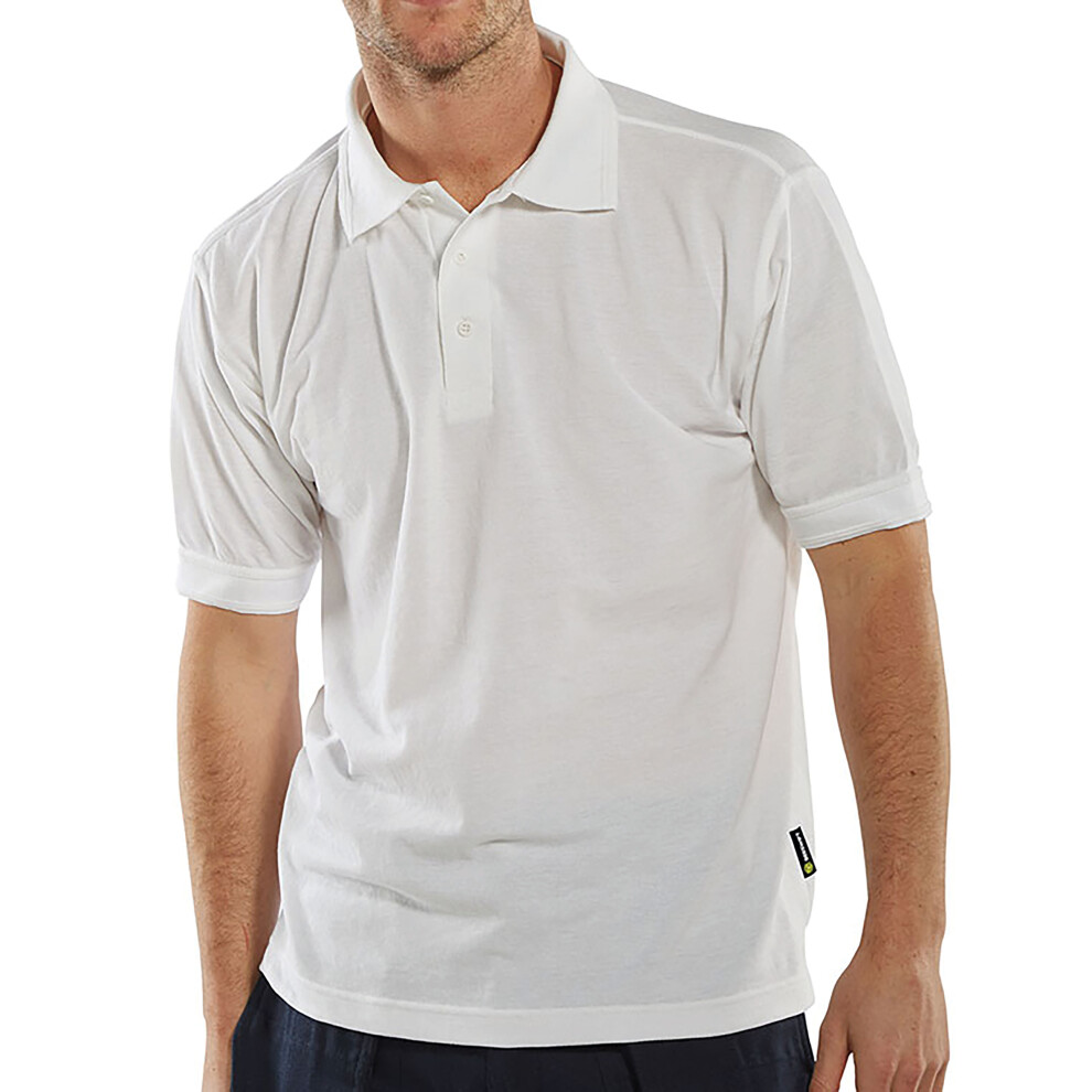 Beeswift Click Short Sleeve Polo Shirt White S Clpksws 5030566020520