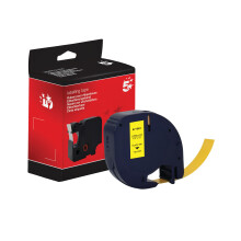 5 Star Non-OEM Replacement for Dymo 91202 Black on Yellow 12mm x 4m FS671661