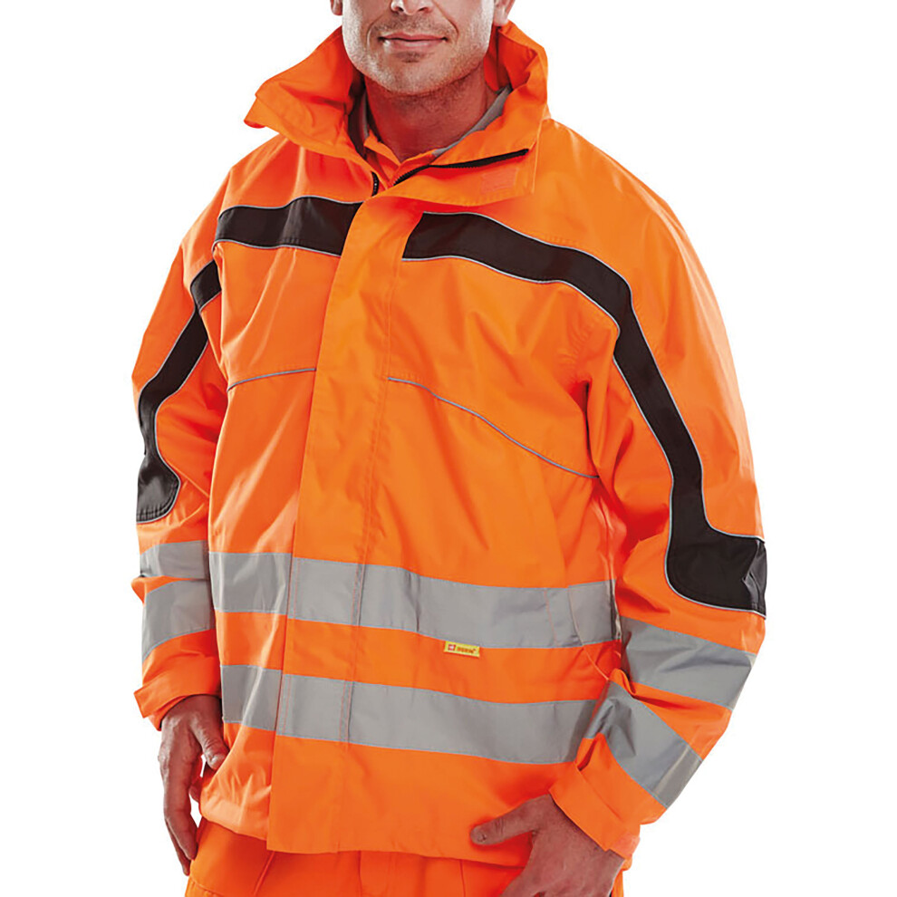 Beeswift Eton High Visibility Breathable En471 Jacket Orange S Et46ors 5030566169083