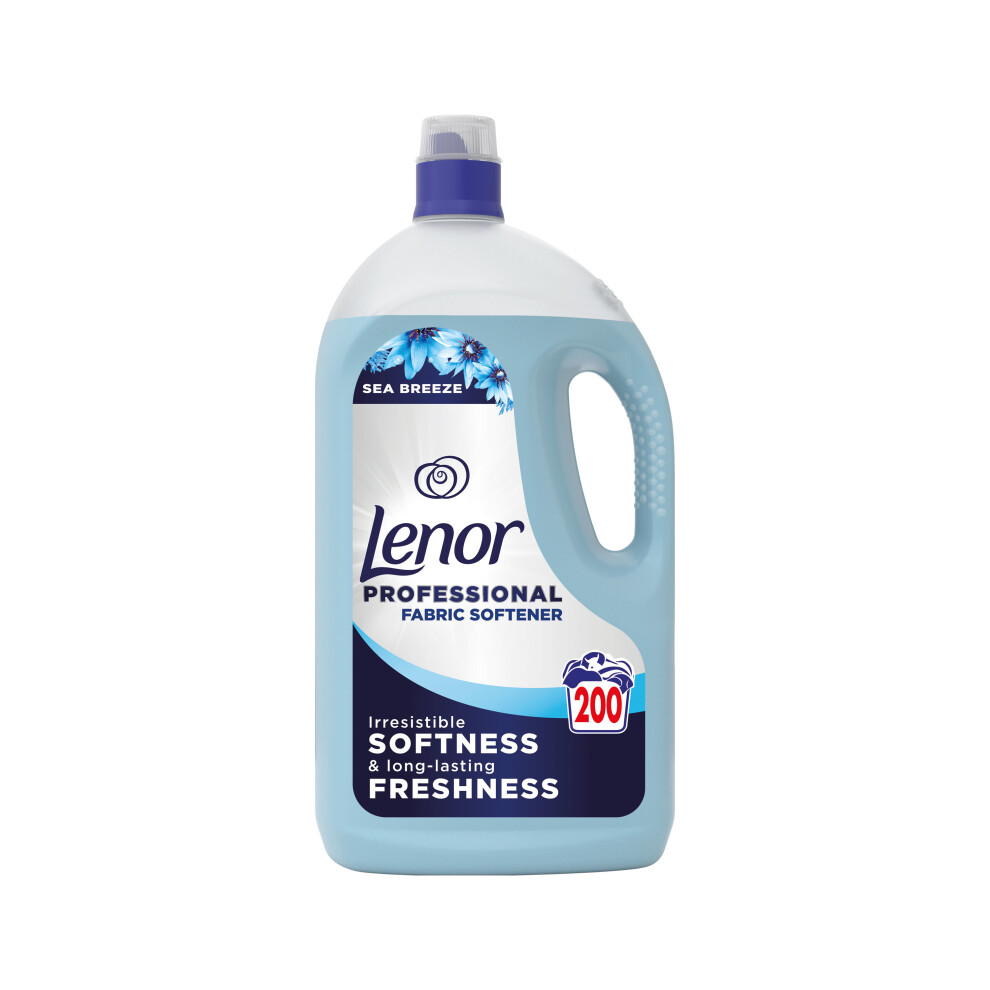 Lenor Professional Fabric Softener Liquid 200 Wash 4L Sea Breeze (Pack Of 2) C010424ea