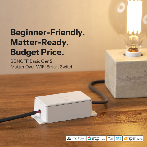 SONOFF BASIC-1GS Basic Gen5 Matter Over WiFi Smart Switch 1