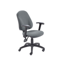 5 Star Lumo High Back Operator Chair with Folding Arms Charcoal SF9491650