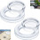 Schirmlochring und Kappenset Transparent 3