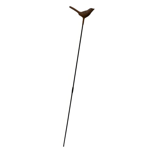 Handcrafted Cast Iron Elegant Bird Decoration With Rusted Finish
