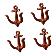 Anchors Hook Durable Iron Wall Hanger For Homes Decors And-Red