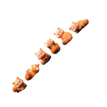 Figurines de Pandas en résine, 6 pièces, Mini Statues de Pandas,